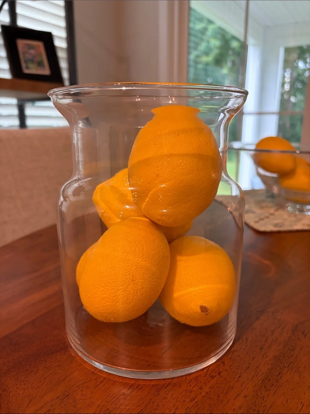 Clear Glass Decorative Vase